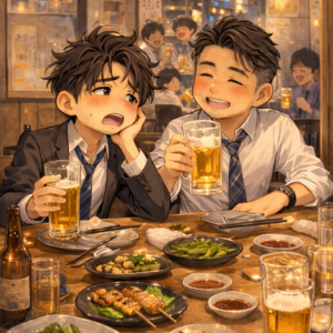 飲み会の場で