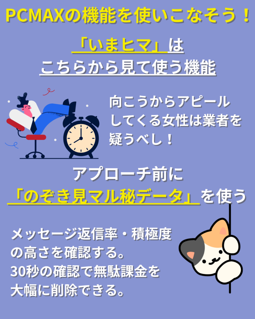 いまヒマ・のぞき見マル秘データ機能を使いこなそう