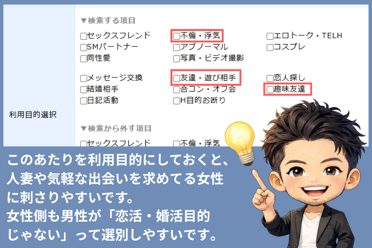 利用目的ハッキリしておく