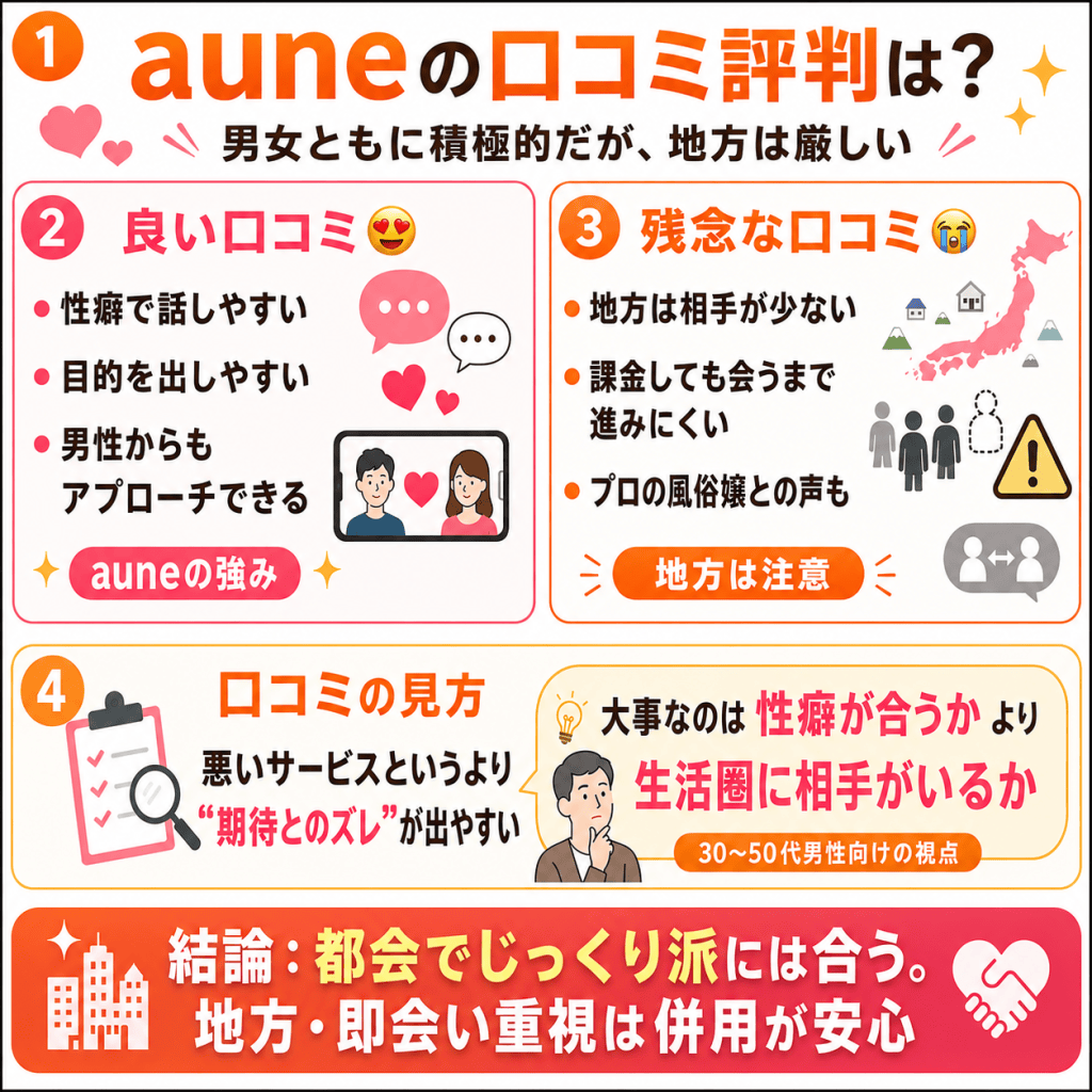 アウネの口コミ評判
