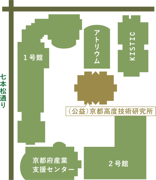 地図：公益財団法人京都高度技術研究所